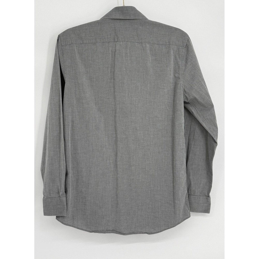 Apt. 9 Mens Premier Flex Slim Dress Shirt Grey Long Sleeve Sz S 14-14.5 32/33 - Picture 4 of 10